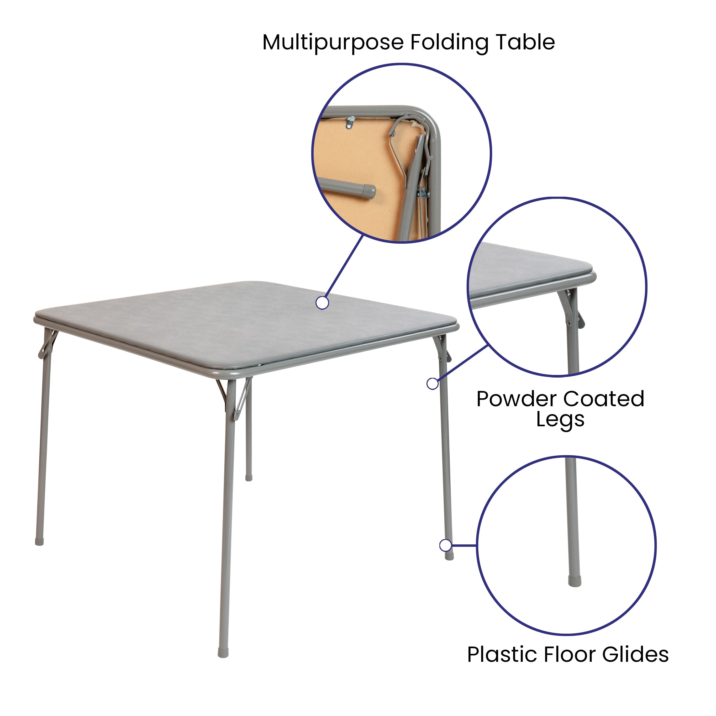 Foldable Card Table – Portable&Durable Table