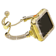 Elegant Rhinestone Bracelet and Case for Apple Watch