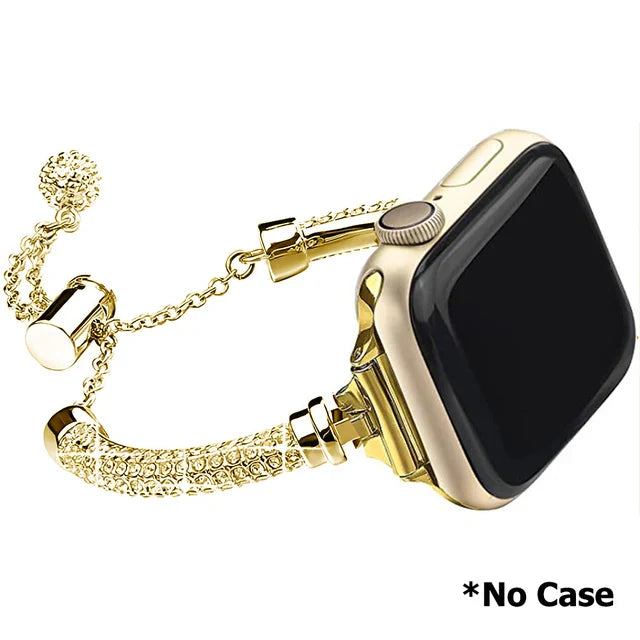 Elegant Rhinestone Bracelet and Case for Apple Watch